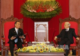 Tổng Bí thư Nguyễn Phú Trọng tiếp Chủ tịch Thượng viện Nhật Bản